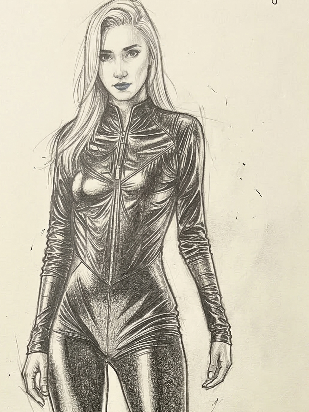 Concept sketch of an IVA combat suit